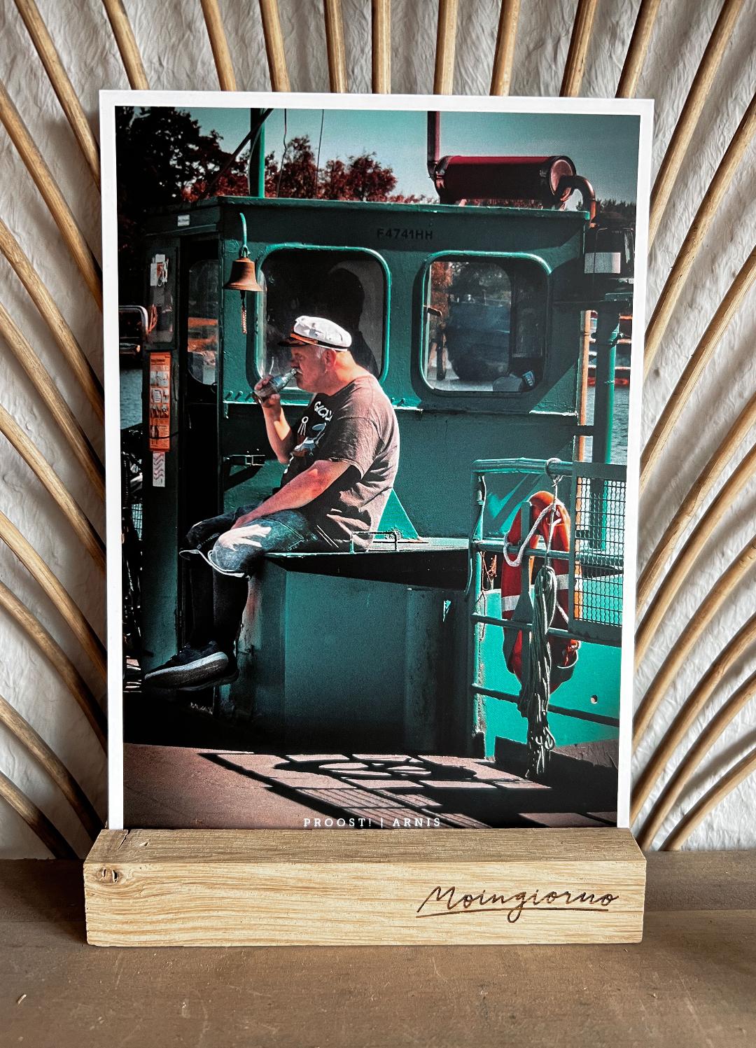 Postkarte Fährmann