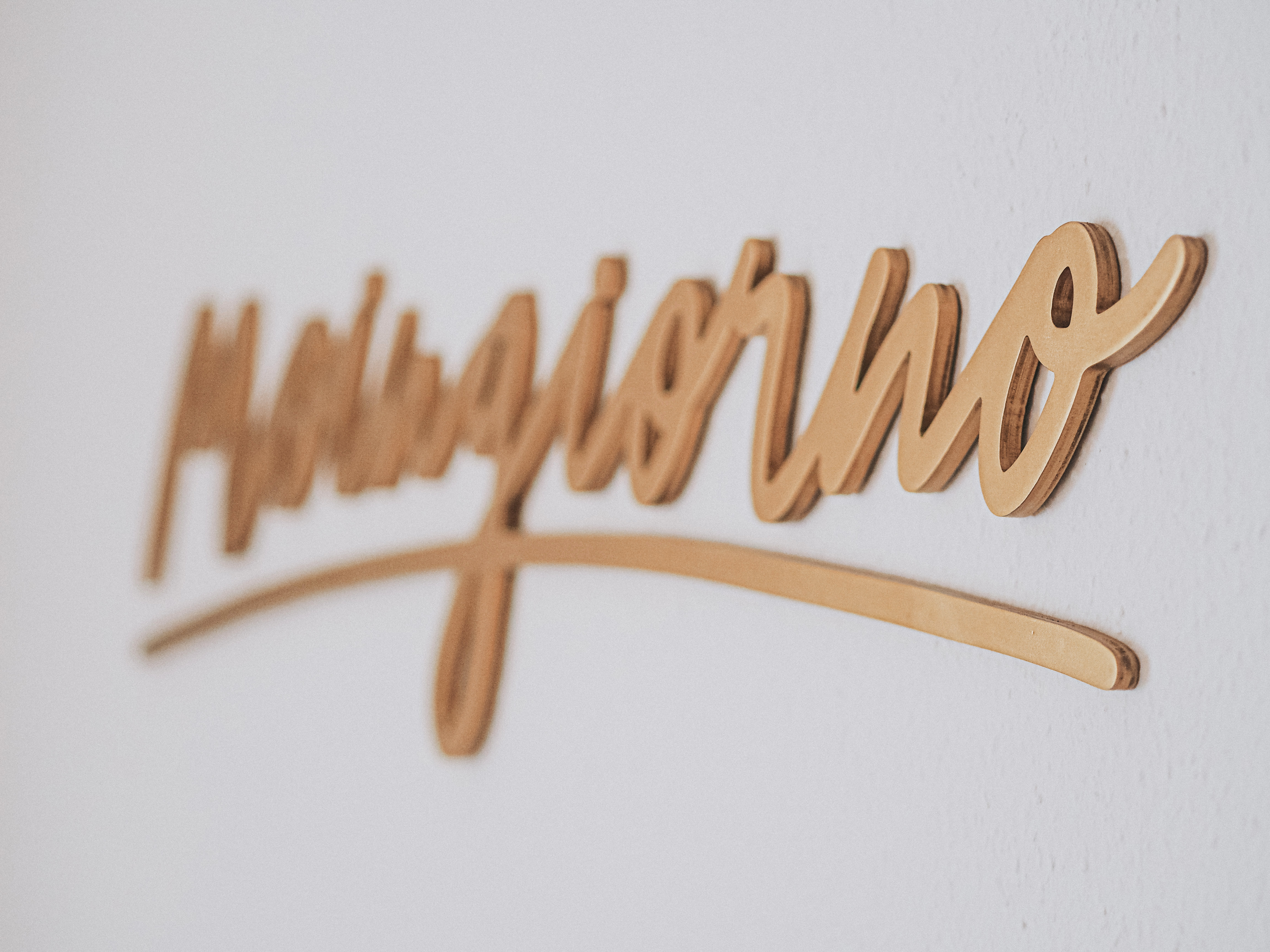 Moingiorno Holz-Lettering gold, 95cm