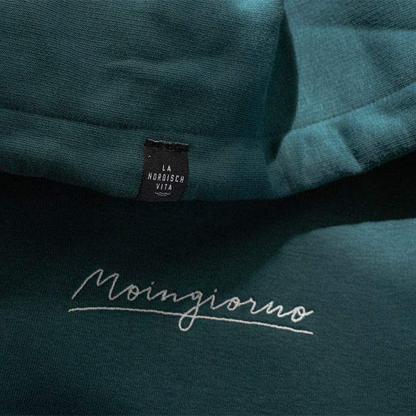 Hoodie petrolgrün