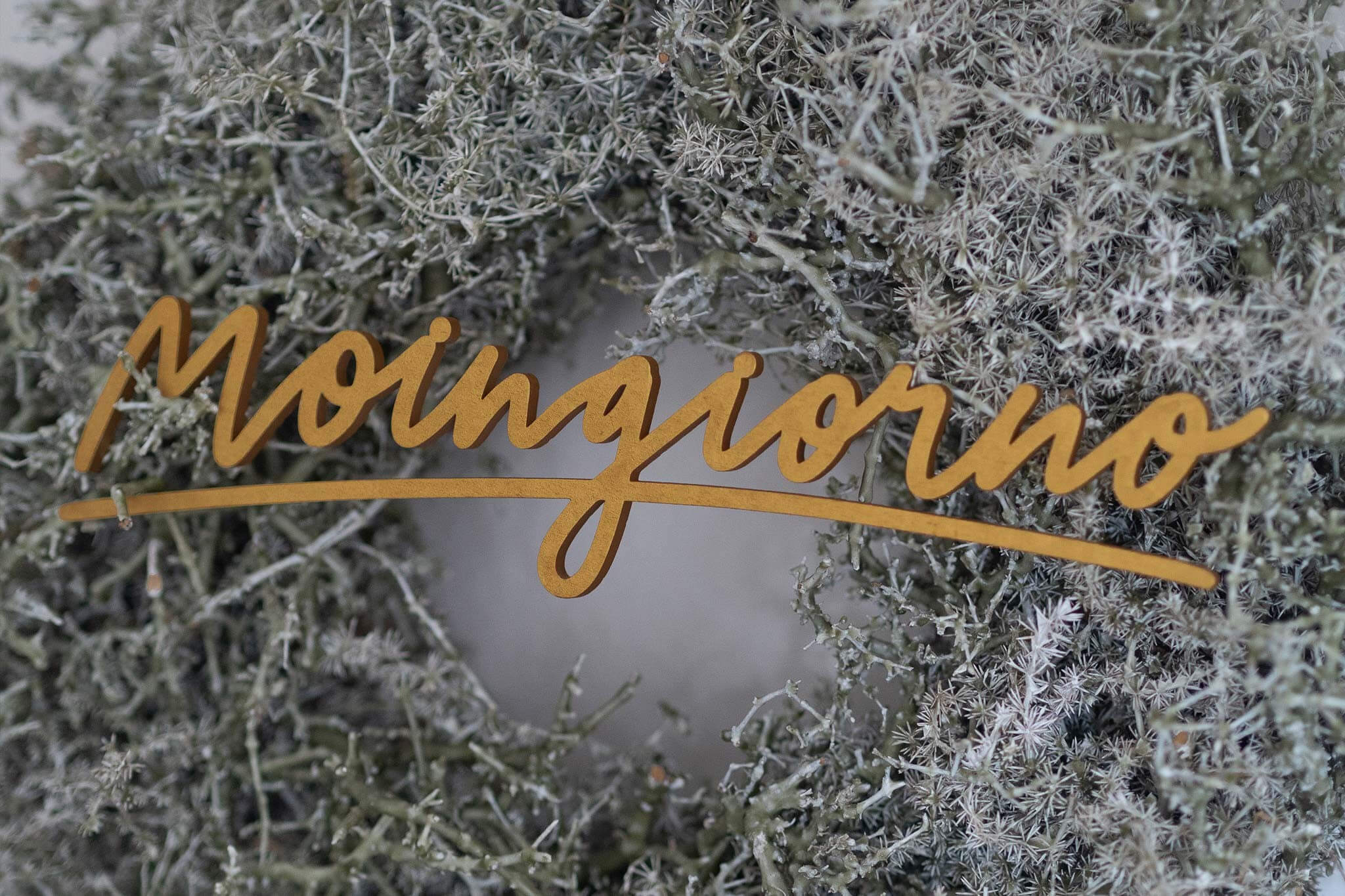 Moingiorno Holz-Lettering gold, 28 cm