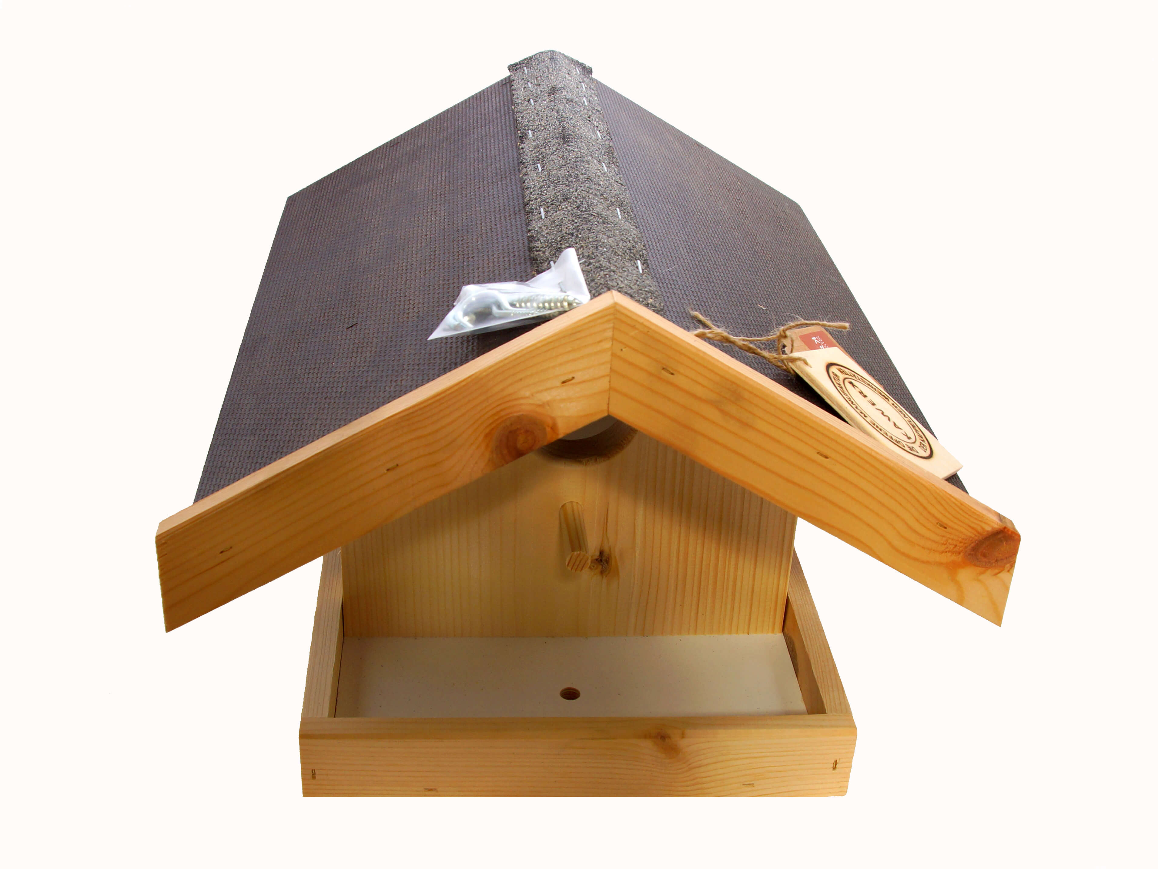 Vogelfutterhaus mit Veranda groß