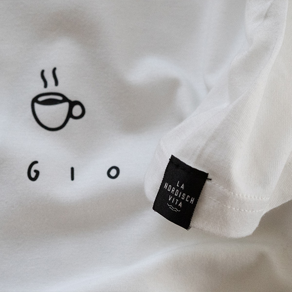 Shirt Moingiorno Kaffee  weiß