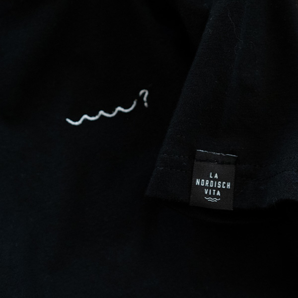 Shirt Welle schwarz Stick