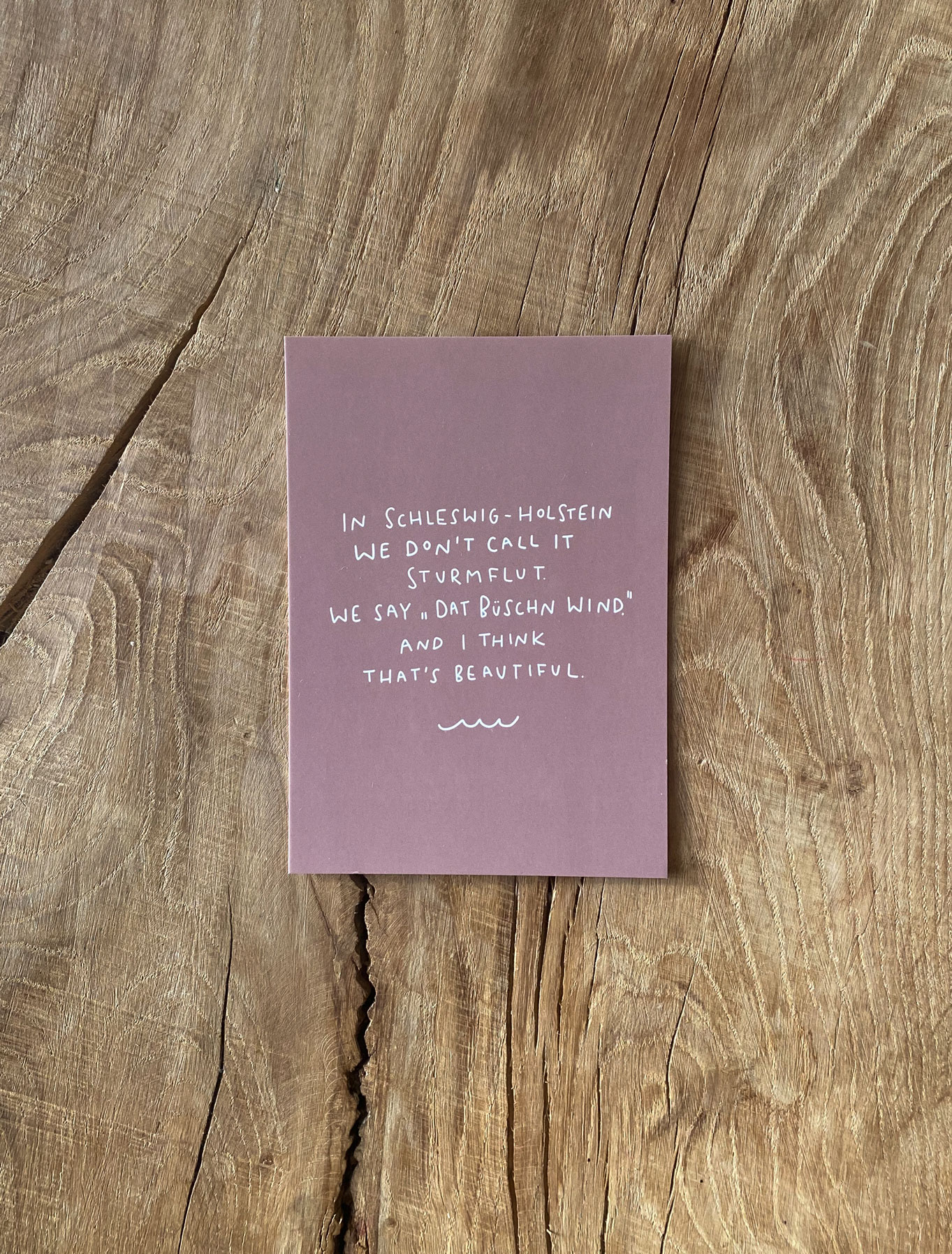 Postkarte Sturmflut
