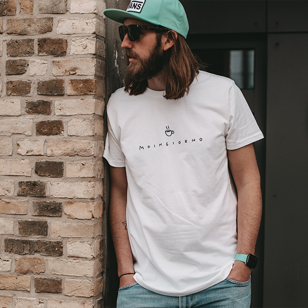 Shirt Moingiorno Kaffee  weiß