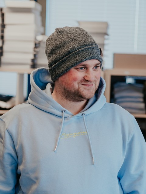 Hoodie lavendelblau