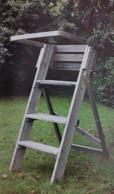 Ernteleiter mit Rückenverbreiterung