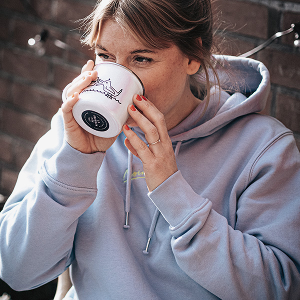 Hoodie lavendelblau