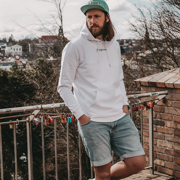 Hoodie weiß