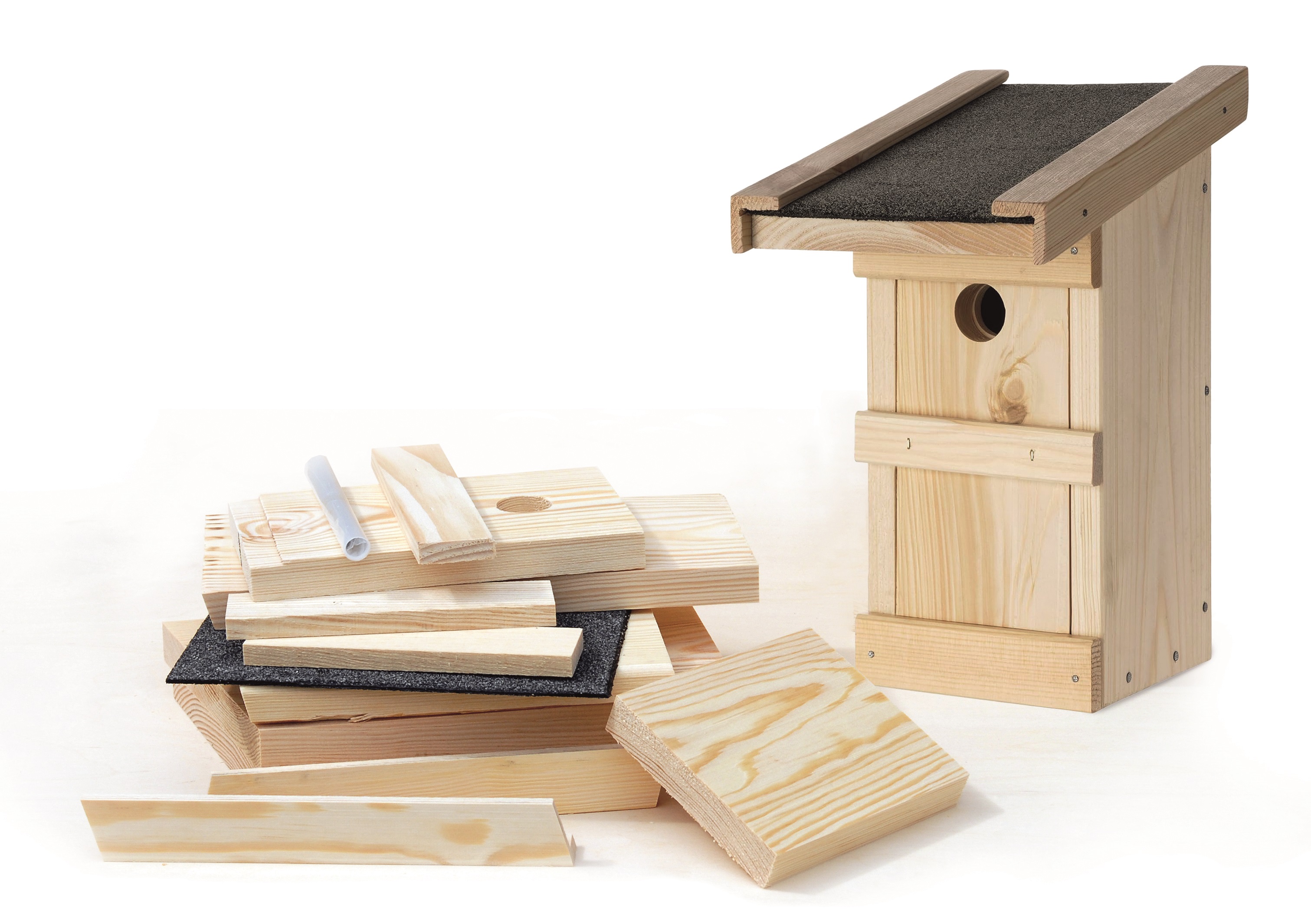 Nistkastenbausatz Kohl- Blaumeise Fichte