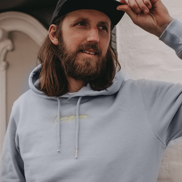 Hoodie lavendelblau