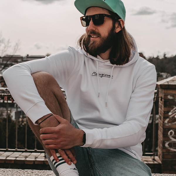 Hoodie weiß