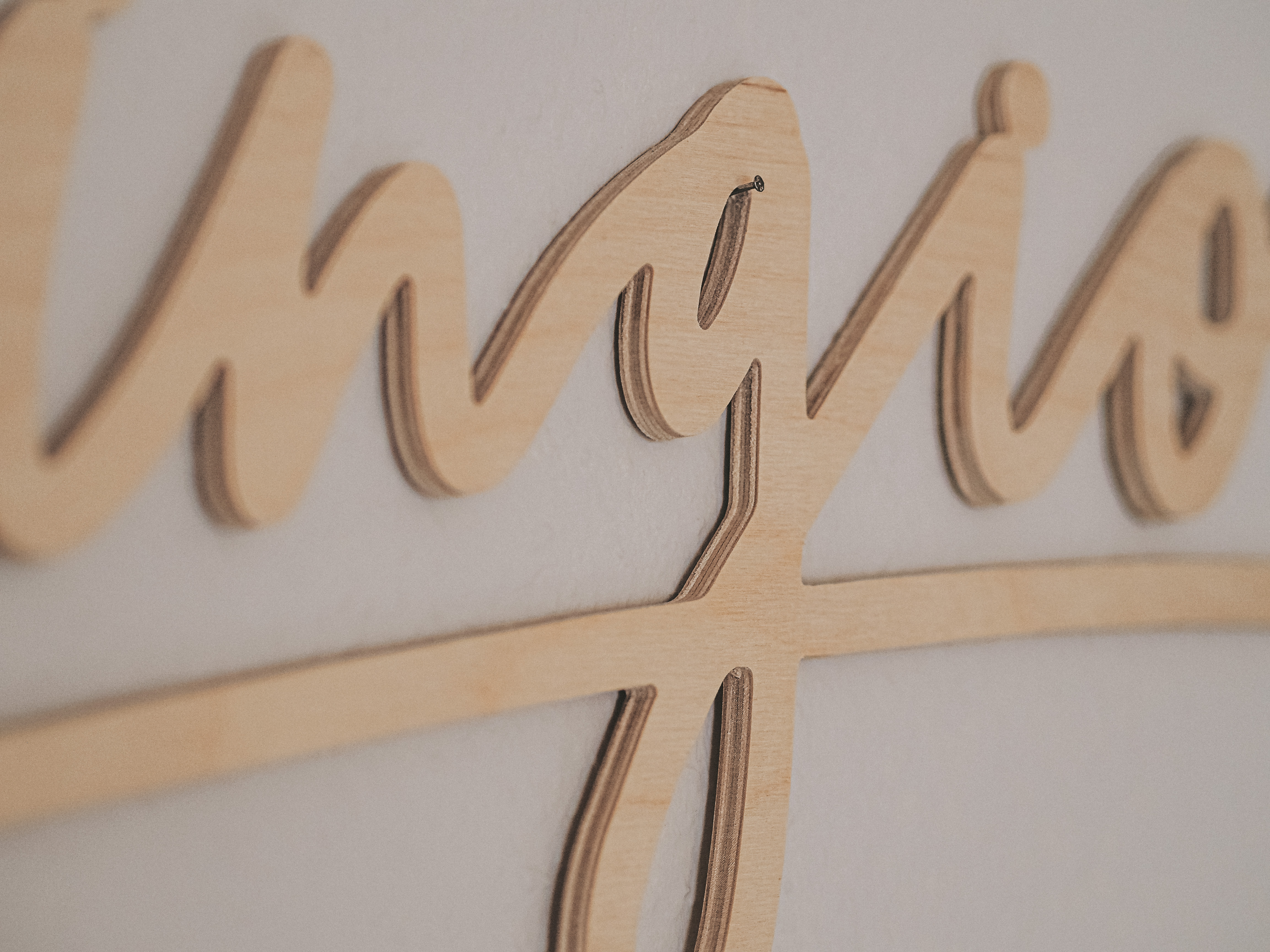 Moingiorno Holz-Lettering natur, 95 cm