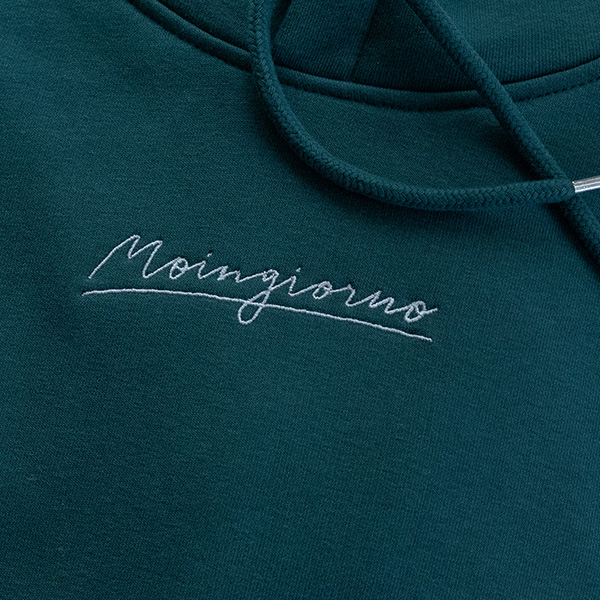Hoodie petrolgrün
