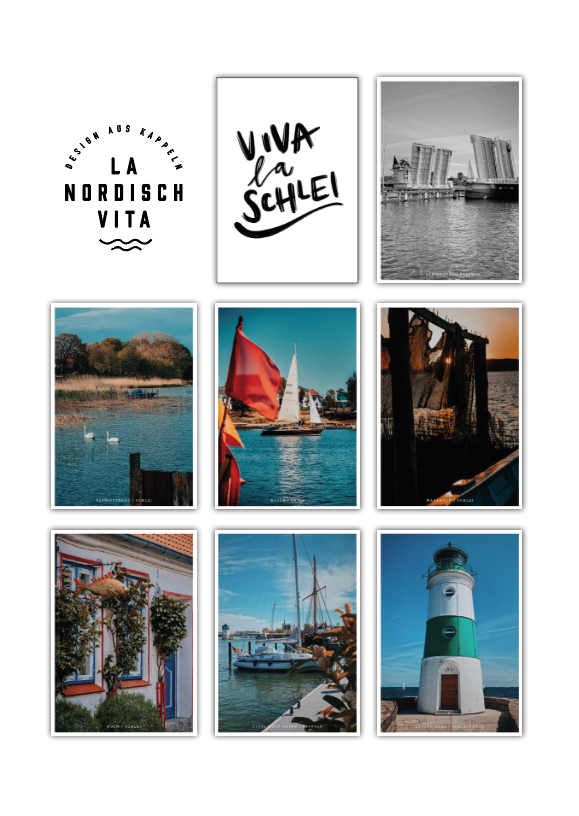 Postkarten-Set Viva La Schlei