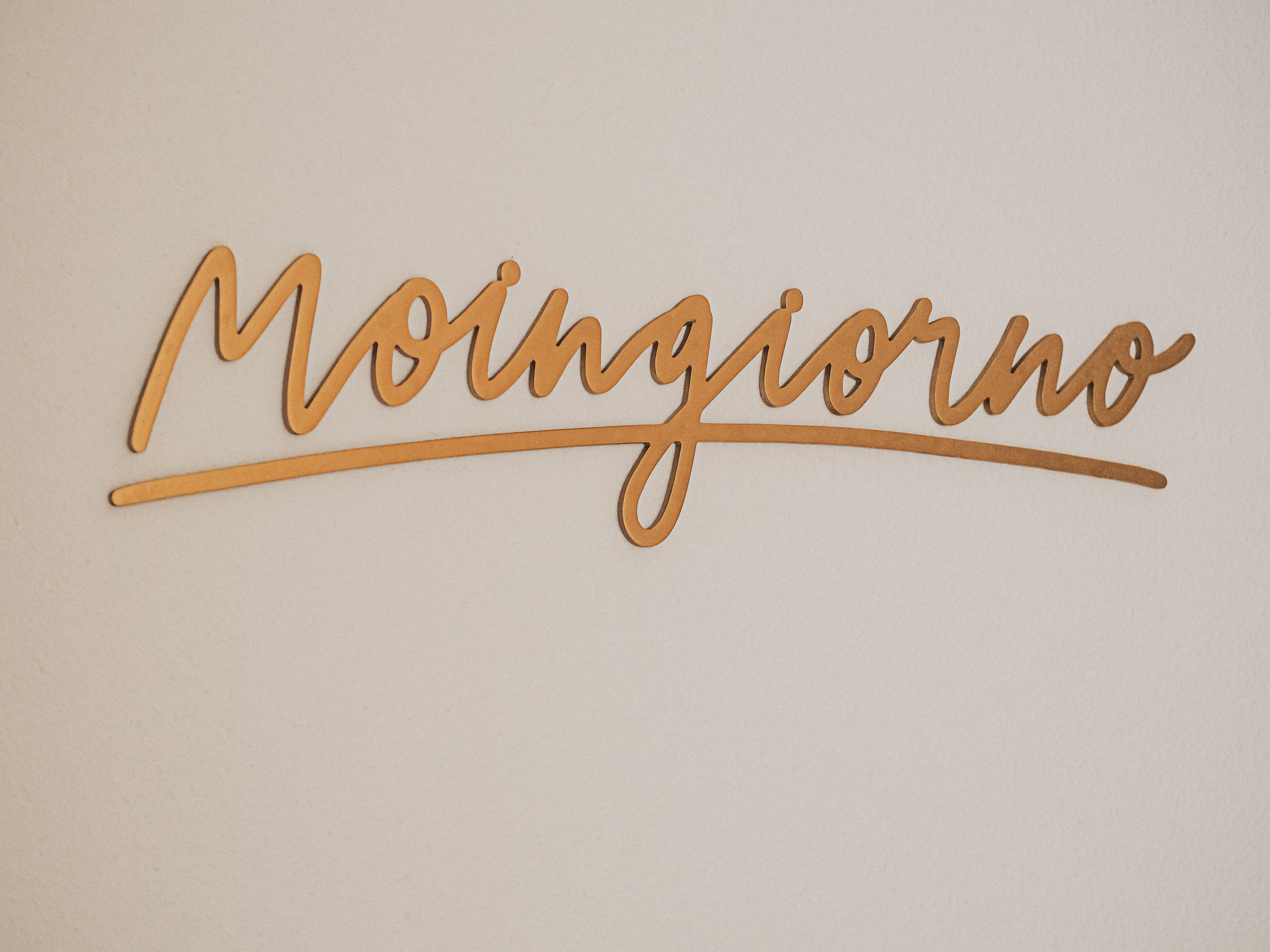 Moingiorno Holz-Lettering gold, 95cm